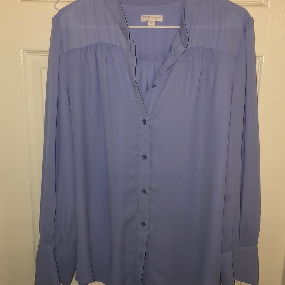 Light blue top